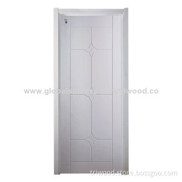 Exquisite Interior Flush Door with Natural Wood Veneer and Environment-friendly Painting
